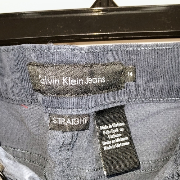 Calvin Klein Jeans Navy Blue Straight Leg Corduroy Pants - Picture 7 of 8